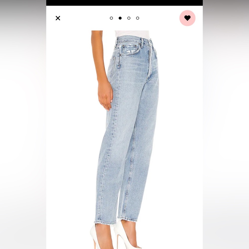 AGOLDE CROPPED STRAIGH JEANS